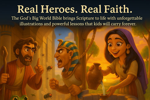 God’s Big World Bible: Bible Stories for Kids with Beautiful Illustrations and Big Faith Lessons: From Creation to the Cross—True Stories of Courage, ... and God’s Faithfulness American Bible Company